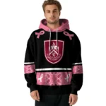 Burnley Awareness Ribbon Black Pink Hoodie Best Selling