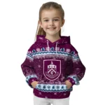 Burnley Christmas Trees Burgundy Hoodie Best Selling