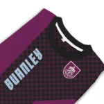 Burnley Circles Mesh Burgundy Black Sweater Best Selling