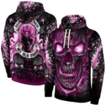 Burnley Demonic Skull Burgundy Black Hoodie Best Selling
