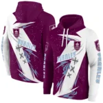 Burnley Dynamic Slash Burgundy White Hoodie Best Selling