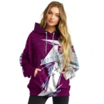 Burnley Dynamic Slash Burgundy White Hoodie Best Selling