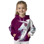 Burnley Dynamic Slash Burgundy White Hoodie Best Selling