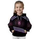 Burnley Hexagonal Pattern Burgundy Black Hoodie Best Selling