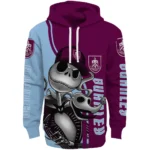 Burnley Jack Skellington Burgundy Hoodie Best Selling