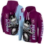 Burnley Jack Skellington Burgundy Hoodie Best Selling