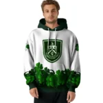 Burnley Lucky Motif White Green Hoodie Best Selling