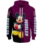 Burnley Mickey Mouse Burgundy Black Hoodie Best Selling