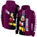 Burnley Mickey Mouse Burgundy Black Hoodie Best Selling