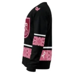 Burnley Pink Ribbon Black Pink Sweater Best Selling