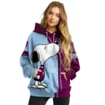 Burnley Playful Snoopy Burgundy Hoodie Best Selling