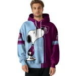 Burnley Playful Snoopy Burgundy Hoodie Best Selling