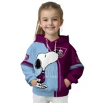 Burnley Playful Snoopy Burgundy Hoodie Best Selling