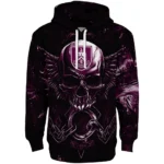 Burnley Skull Artwork Burgundy Black Hoodie Best Selling