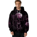 Burnley Skull Artwork Burgundy Black Hoodie Best Selling