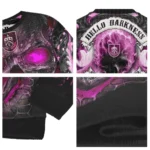 Burnley Skull Intensity Burgundy Black Sweater Best Selling