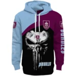 Burnley Skull Punisher Black Hoodie Best Selling
