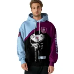 Burnley Skull Punisher Black Hoodie Best Selling
