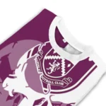 Burnley Skull Split Burgundy White Sweater Best Selling