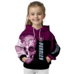 Burnley Sugar Skull Burgundy Black Hoodie Best Selling