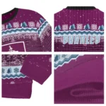 Burnley Tree Pattern Burgundy Sweater Best Selling