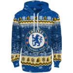 Chelsea Christmas Trees Royal Blue Hoodie Best Selling