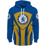 Chelsea Concentric Lines Royal Blue Hoodie Best Selling