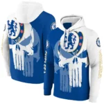 Chelsea Graphic Punisher Royal Blue White Hoodie Best Selling