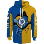 Chelsea Heartbeat Graphic Royal Blue Hoodie Best Selling
