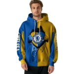 Chelsea Heartbeat Graphic Royal Blue Hoodie Best Selling