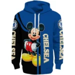 Chelsea Mickey Mouse Royal Blue Black Hoodie Best Selling