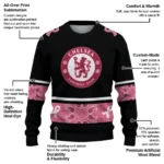 Chelsea Pink Ribbon Black Pink Sweater Best Selling