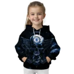 Chelsea Skull Artwork Royal Blue Black Hoodie Best Selling