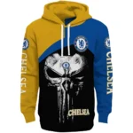 Chelsea Skull Punisher Black Hoodie Best Selling