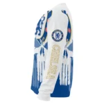 Chelsea Skull Split Royal Blue White Sweater Best Selling