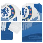 Chelsea Skull Split Royal Blue White Sweater Best Selling