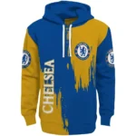 Chelsea Splatter Effect Royal Blue Hoodie Best Selling