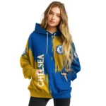 Chelsea Splatter Effect Royal Blue Hoodie Best Selling