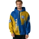 Chelsea Splatter Effect Royal Blue Hoodie Best Selling