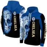 Chelsea Sugar Skull Royal Blue Black Hoodie Best Selling