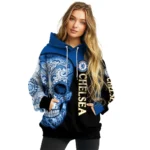 Chelsea Sugar Skull Royal Blue Black Hoodie Best Selling
