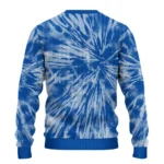 Chelsea Tie Dye Designs Royal Blue Sweater Best Selling