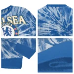 Chelsea Tie Dye Designs Royal Blue Sweater Best Selling