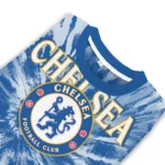 Chelsea Tie Dye Designs Royal Blue Sweater Best Selling