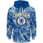 Chelsea Tie Dye Pattern Royal Blue Hoodie Best Selling