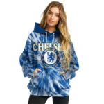 Chelsea Tie Dye Pattern Royal Blue Hoodie Best Selling