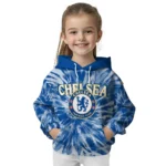 Chelsea Tie Dye Pattern Royal Blue Hoodie Best Selling