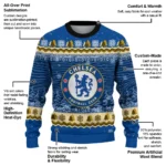 Chelsea Tree Pattern Royal Blue Sweater Best Selling