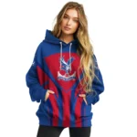 Crystal Palace Concentric Lines Blue Hoodie Best Selling