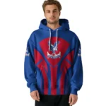 Crystal Palace Concentric Lines Blue Hoodie Best Selling